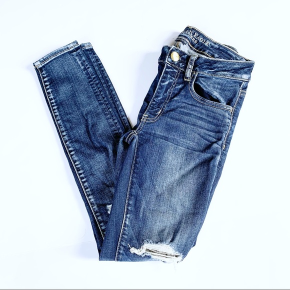 American Eagle Outfitters Denim - American Eagle Jeggings Distressed  Skinny Stretch